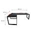 Játék Íróasztal Sarok Loft Top Fekete 240x160x3.6 Modell 3,3