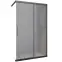 Zuhanyfal Walk-In Relax 120x200 black