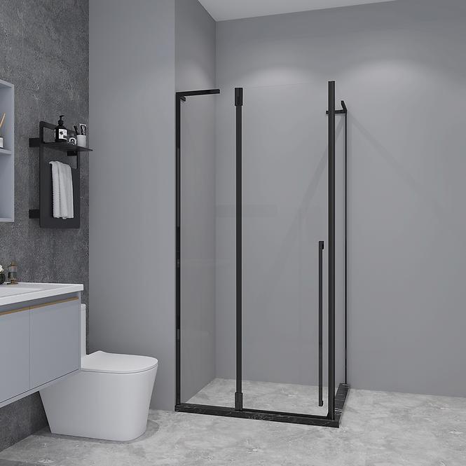 Zuhanykabin négyzet Bravo 90x90x195 black