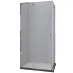 Zuhanykabin négyzet Bravo 90x90x195 króm