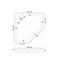 ZUHANYTÁLCA DIAMOND BLACK 90X90X5 K8543,2