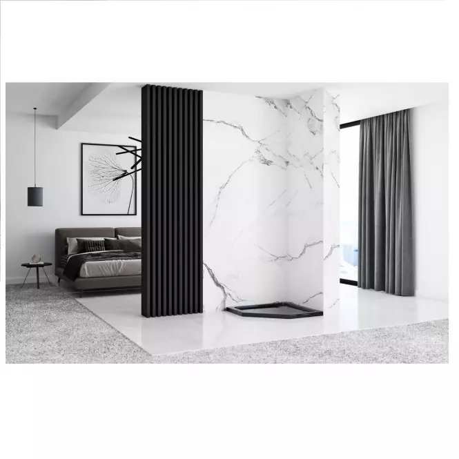 ZUHANYTÁLCA DIAMOND BLACK 90X90X5 K8543