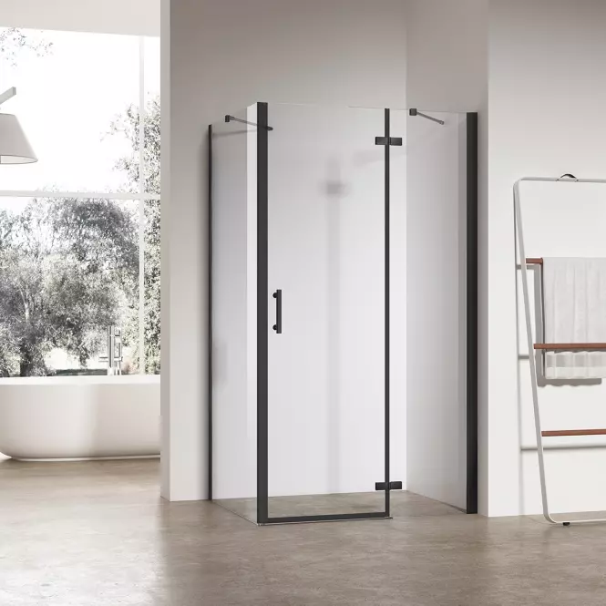 Zuhanykabin Jazz 100x80 tiszta black,2