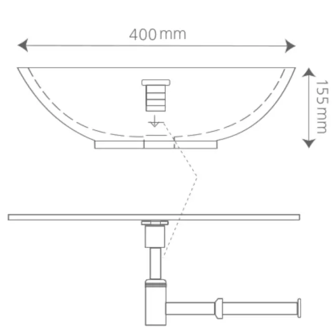 Mosdókagyló Neptun 40 B/0,4
