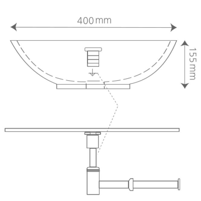 Mosdókagyló Neptun 40 B/0,4