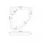 ZUHANYTÁLCA DIAMOND WHITE 80X80X5 K8544,2