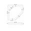 ZUHANYTÁLCA DIAMOND WHITE 90X90X5 K6522,2