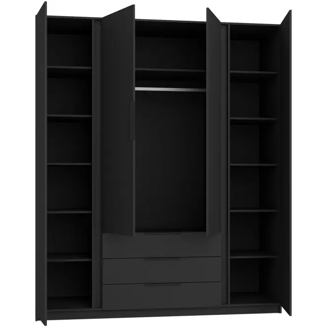 Szekrény Kaja BL/BL 2 Tükör 2F 3S,4