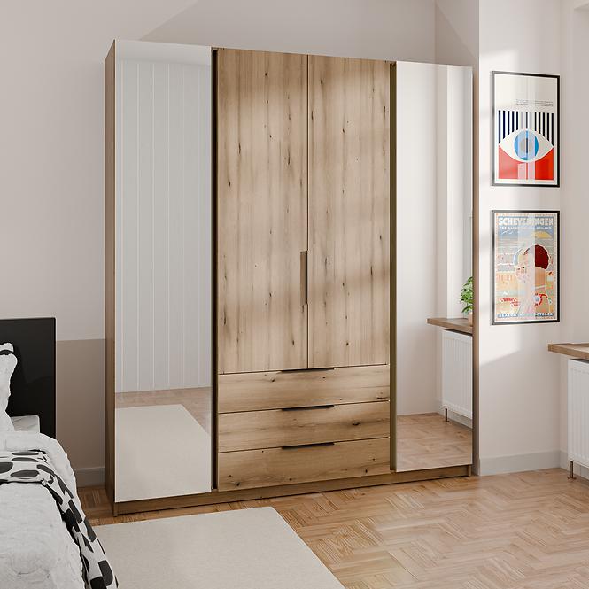 Szekrény Kaja EV/EV 2 Tükör 2F 3S,6