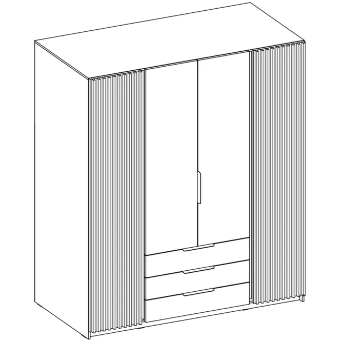 Szekrény Kaja BL/BL-EV 2 LAM 2F 3S,3