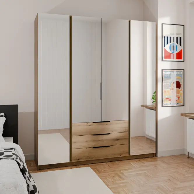 Szekrény Kaja EV/EV 4 Tükör 3S,6