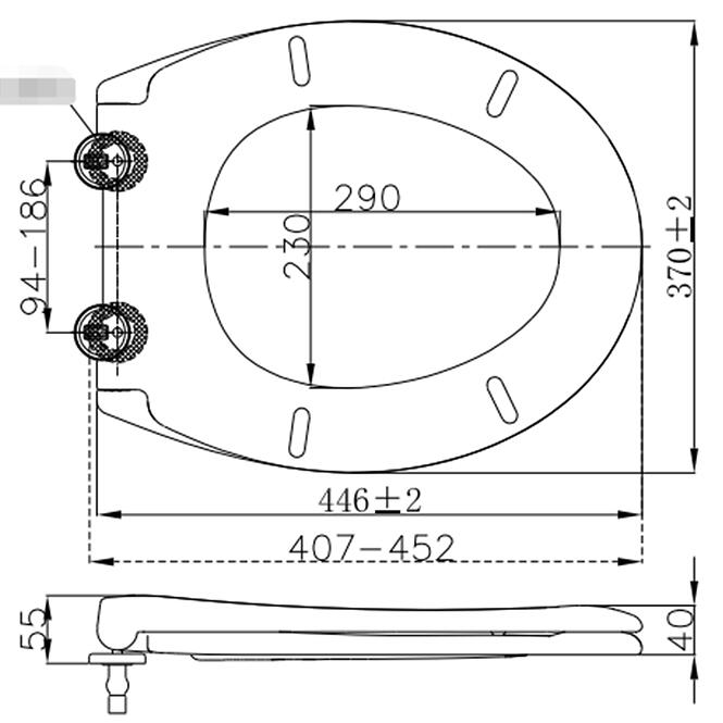 Wc ülőke Classic Best lassú záródású gyors összeszerelés