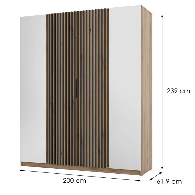 Szekrény Kaja EV/EV-BL 2 Tükör 2LAM,2
