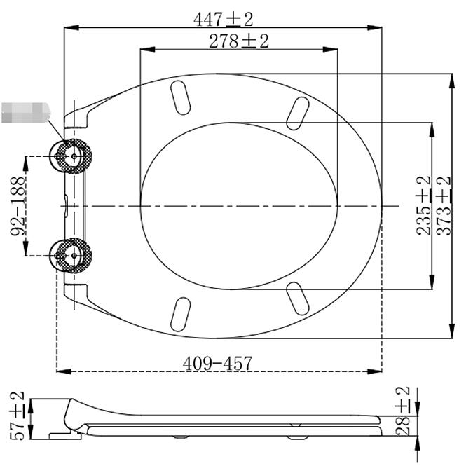 Wc ülőke Eco Best lassú záródású gyors összeszerelés,7