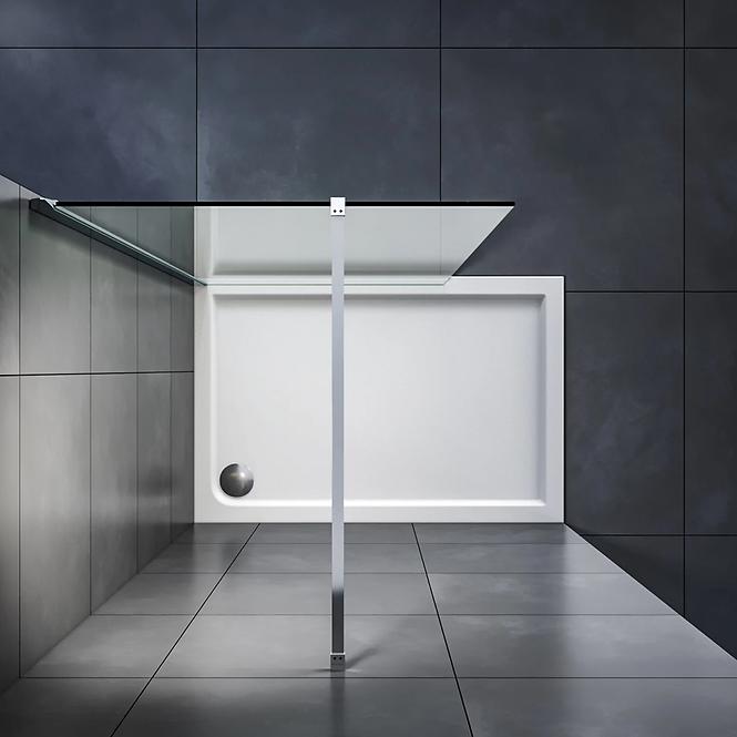 Zuhanyfal Walk-In Soft 60x195 króm