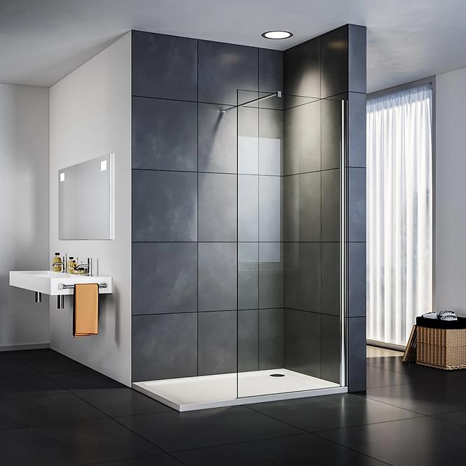 Zuhanyfal Walk-In Soft 60x195 króm