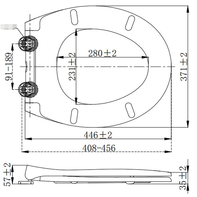 Wc ülőke Duro Best lassú záródású gyors összeszerelés,8
