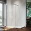 Zuhanyfal Walk-In Fiord 80x195 black,2