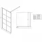 Zuhanyfal Walk-In Metro 50x195 black,2