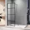 Zuhanyfal Walk-In Metro 50x195 black,8