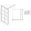 Zuhanyfal Walk-In Metro 70x195 black,2