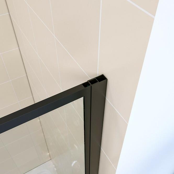 Zuhanyfal Walk-In Metro 80x195 black