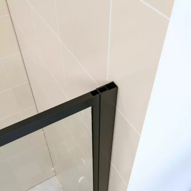 Zuhanyfal Walk-In Metro 80x195 black,4
