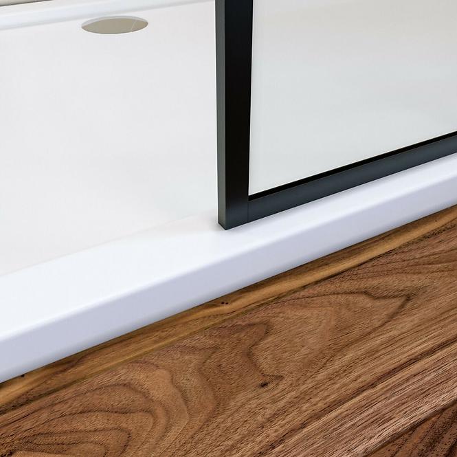 Zuhanyfal Walk-In Metro 80x195 black