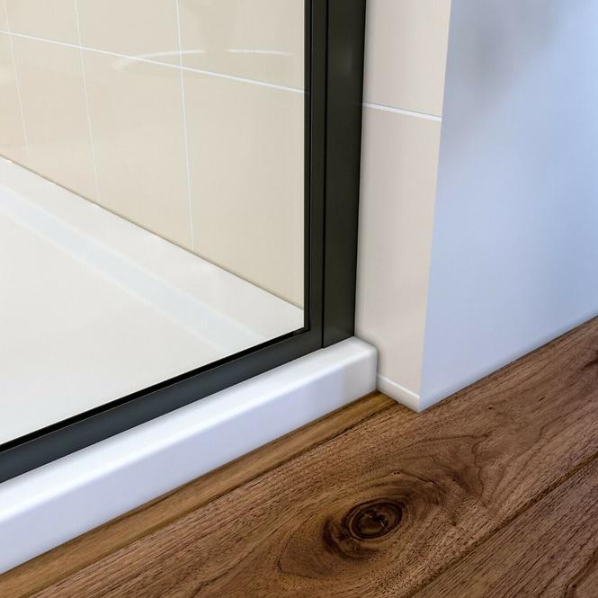 Zuhanyfal Walk-In Metro 80x195 black