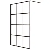 Zuhanyfal Walk-In Metro 110x195 black