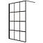 Zuhanyfal Walk-In Metro 110x195 black