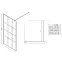 Zuhanyfal Walk-In Metro 110x195 black,2