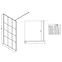 Zuhanyfal Walk-In Metro 110x195 black,2
