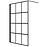 Zuhanyfal Walk-In Metro 130x195 black
