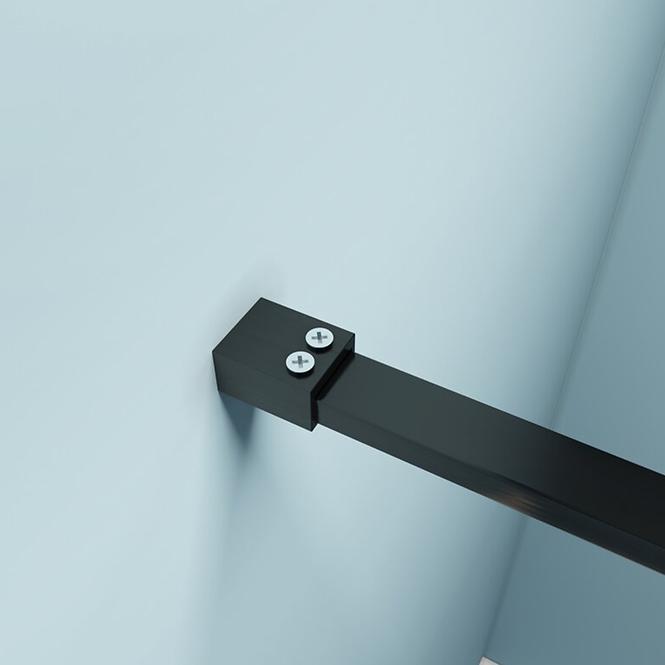 Zuhanyfal Walk-In Metro 140x195 black
