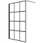 Zuhanyfal Walk-In Metro 140x195 black