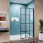 Zuhanyfal Walk-In Metro 140x195 black,3