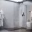 Zuhanyfal Walk-In Pik 90x195 króm