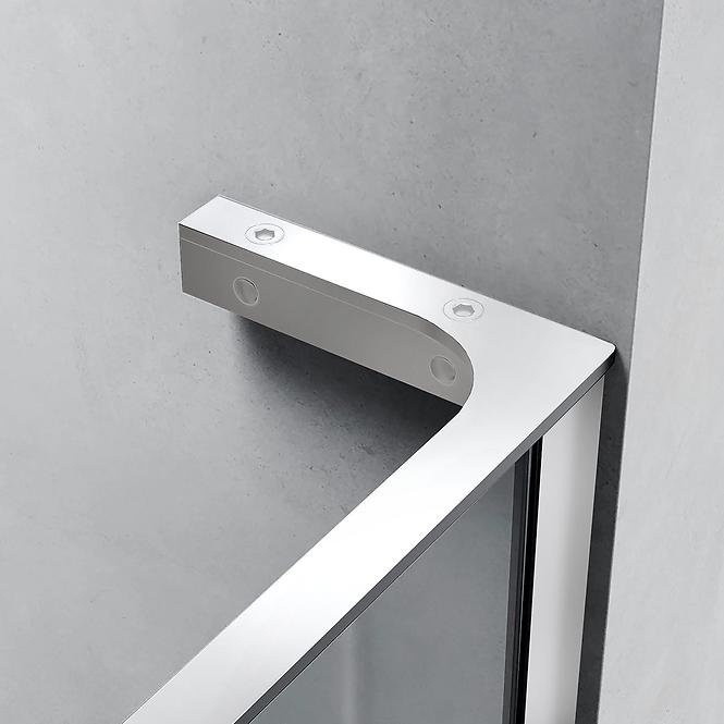 Zuhanyfal Walk-In Pik 90x195 króm