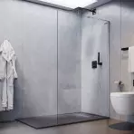 Zuhanyfal Walk-In Pik 100x195 króm