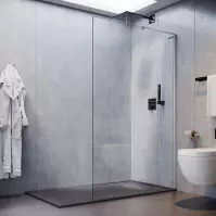 Zuhanyfal Walk-In Pik 100x195 króm