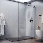 Zuhanyfal Walk-In Pik 90x195 black