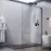 Zuhanyfal Walk-In Pik 90x195 black