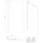Zuhanyfal Walk-In Pik 90x195 black,2
