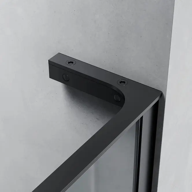 Zuhanyfal Walk-In Pik 90x195 black,3