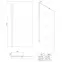 Zuhanyfal Walk-In Pik 100x195 black,2