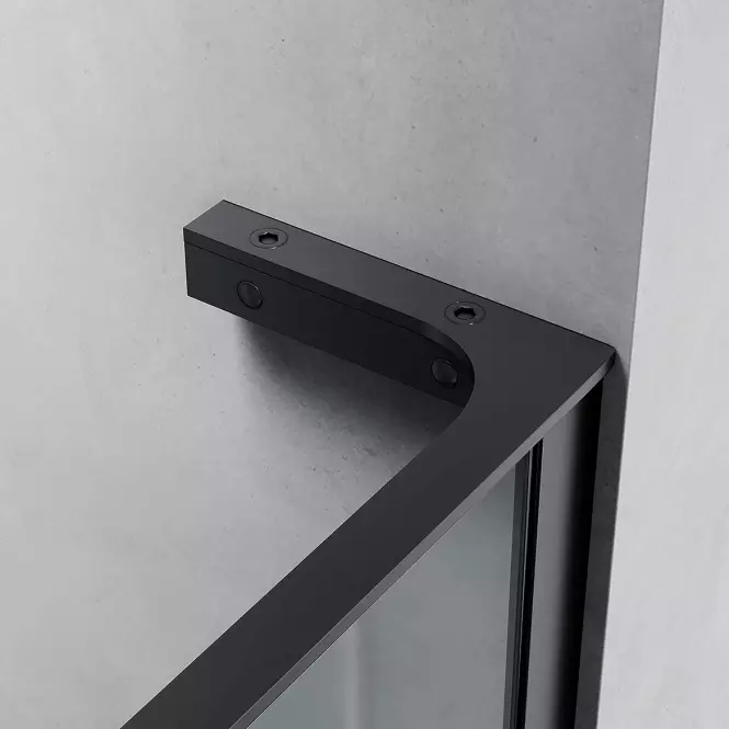Zuhanyfal Walk-In Pik 100x195 black,3
