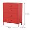 Komód Fém Carla Modern Red,2