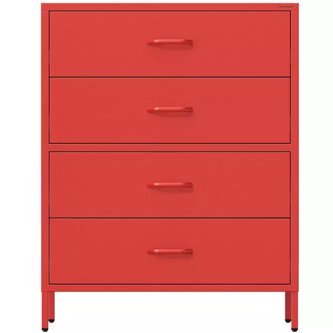 Komód Fém Carla Modern Red