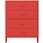 Komód Fém Carla Modern Red,3
